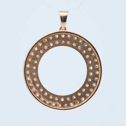 14 karaat Gouden Hanger met Natuurlijk Gekleurde Diamanten – 1,31 ct