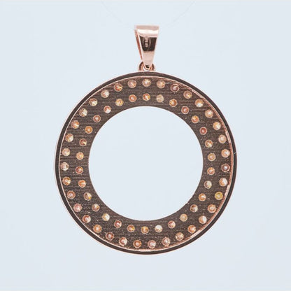 14 karaat Gouden Hanger met Natuurlijk Gekleurde Diamanten – 1,06 ct