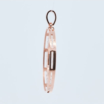 14 karaat Gouden Hanger met Natuurlijk Gekleurde Diamanten – 1,06 ct