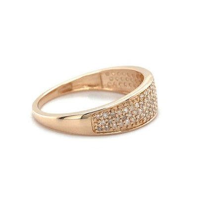 14 karaat Roségouden Ring met Diamanten - 0,41 ct