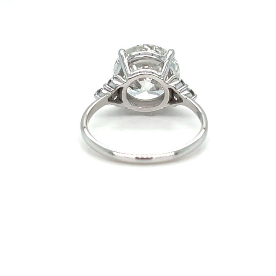 14 karaat Witgouden Ring met 4,44 ct Lab-Grown Diamant