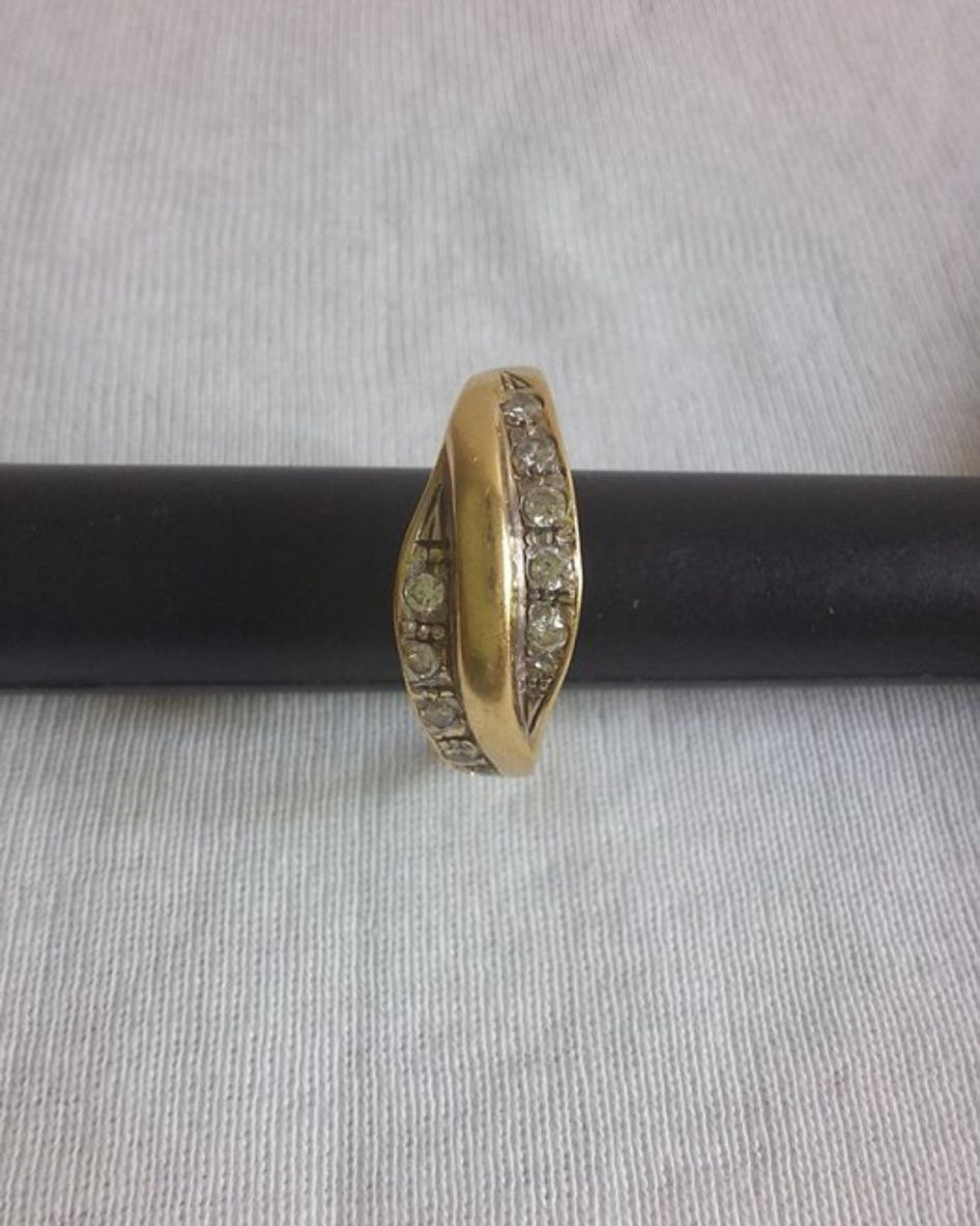 18 karaat Geelgouden Ring met 10 Diamanten – 0,30 ct