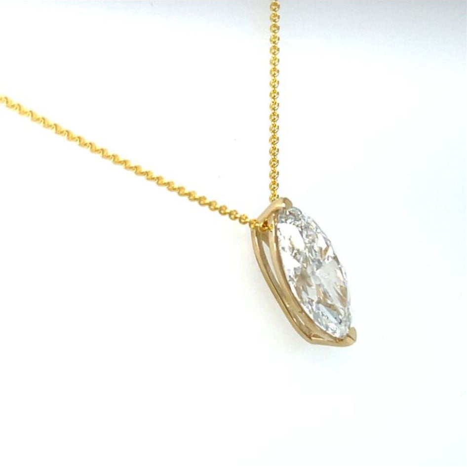 14 karaat Geelgouden Halsketting met 2,02 ct