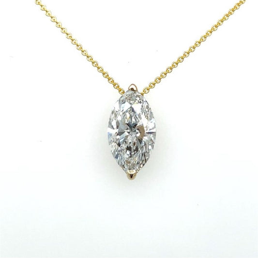 14 karaat Geelgouden Halsketting met 2,02 ct