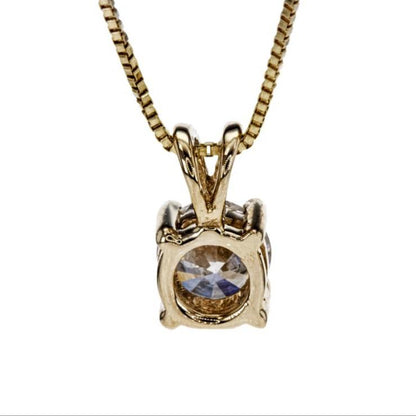 14 karaat Geelgouden Ketting met Fancy Light Diamant